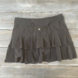 Lululemon Pleated Black Tennis Skirt Size 6